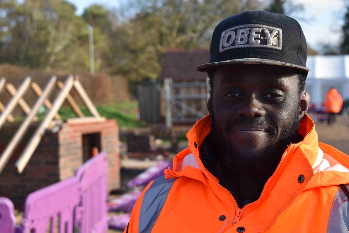 Darius Russell from West Suffolk College hopes to get a job out of this