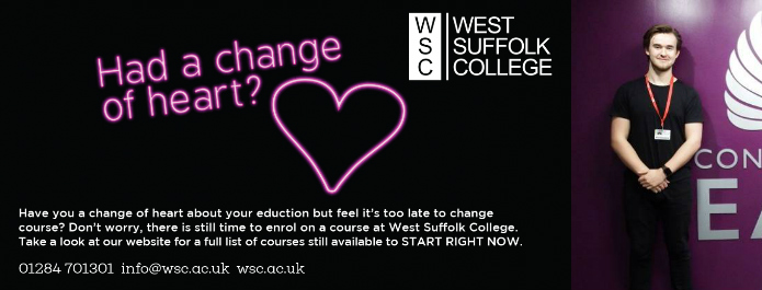 Had a ‘change of heart’? West Suffolk College offers a lifeline to students