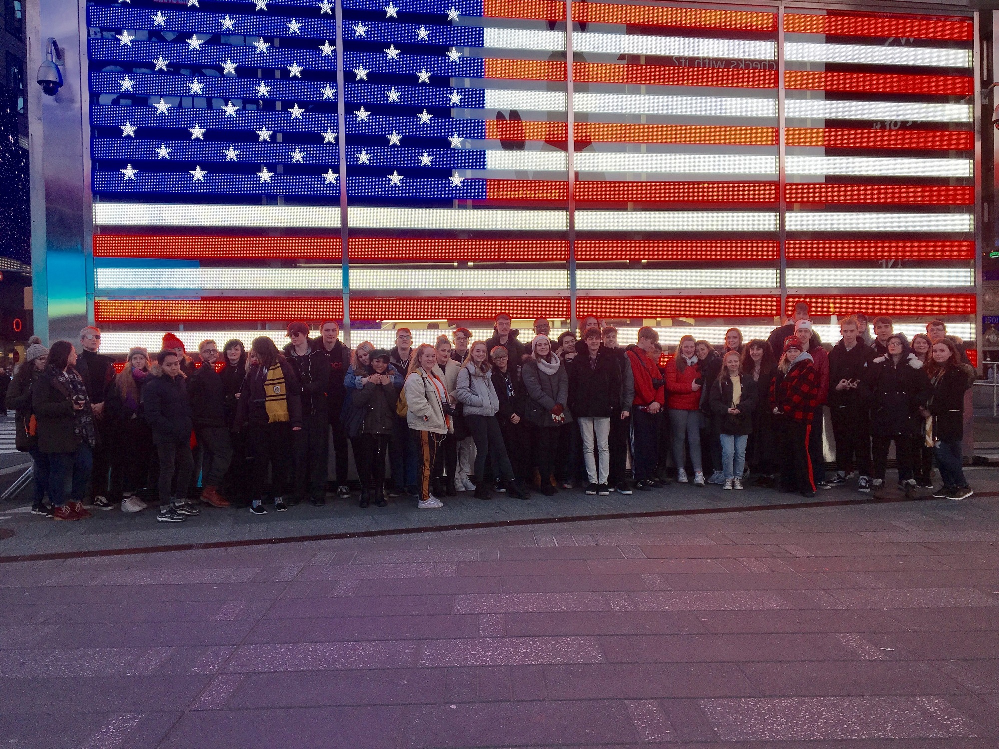 WSC group shot 4 - Time Square NYC