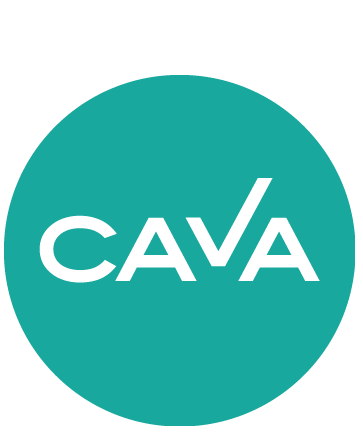 CAVA logo for print 30x30mm TEAL 1