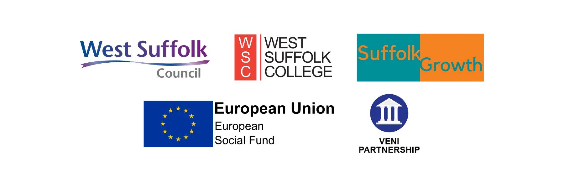 Group of logos of companies that are sponsoring and part of the funding for Choose Hospitality scheme