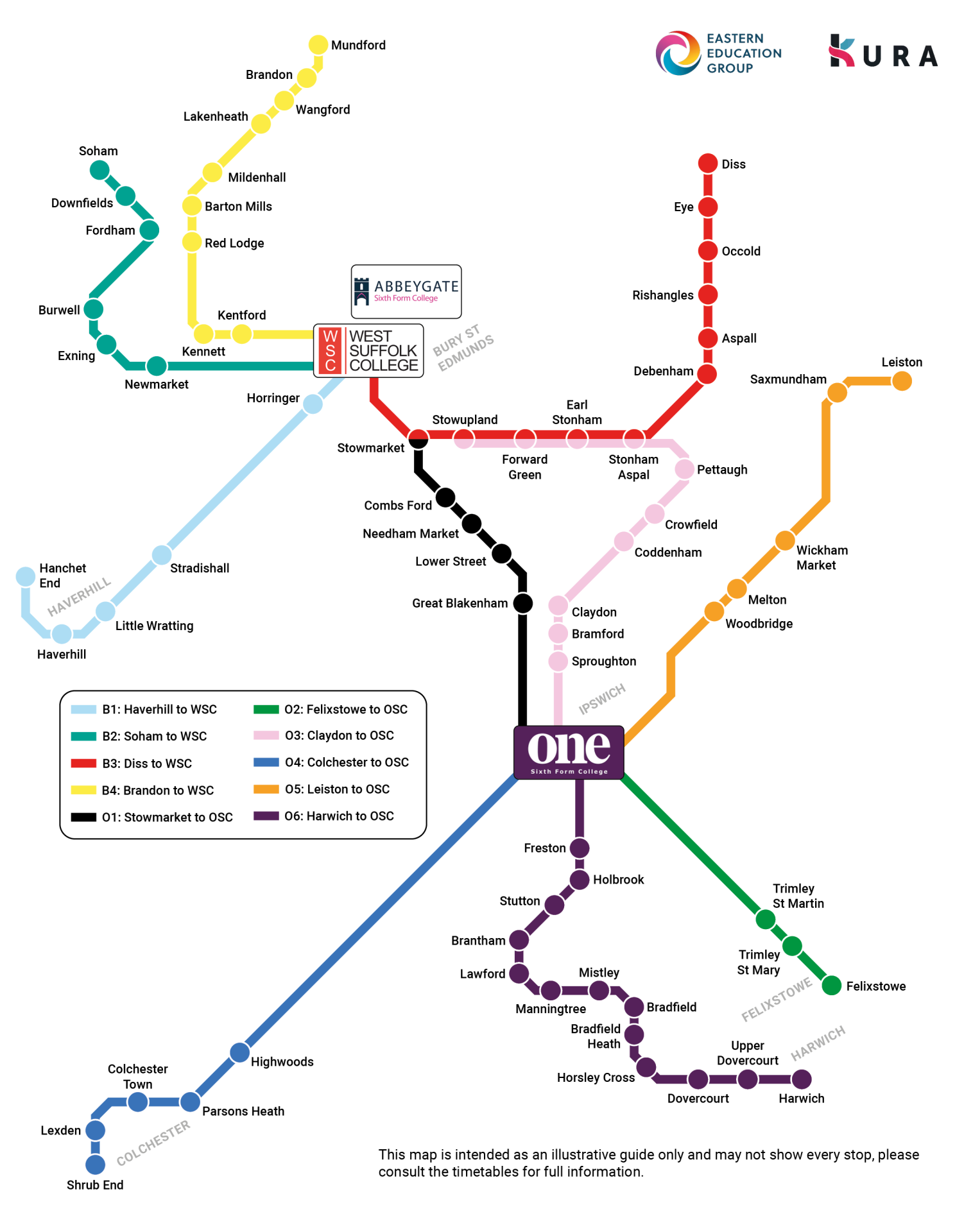 EEG Routes Map 