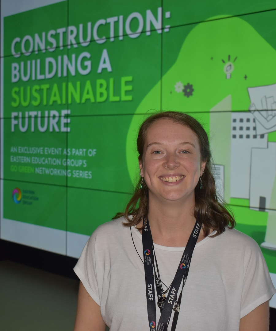 1 Emily Streatfeild organiser of a go green event held at UPDC in Bury St Edmunds based around the construction sector