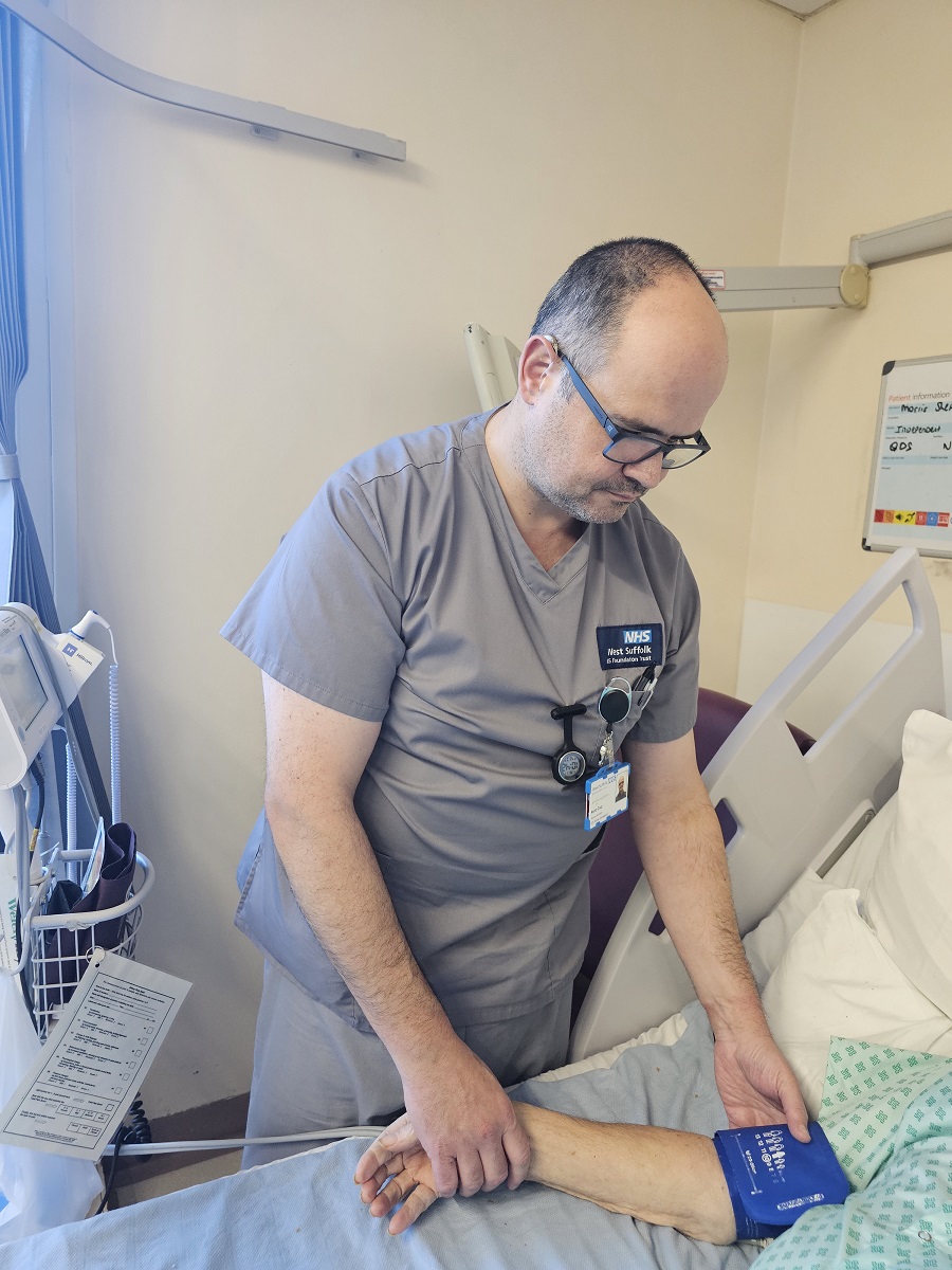 5Nuno Cruz at work in the hospital in Bury photo supplied by Nuno