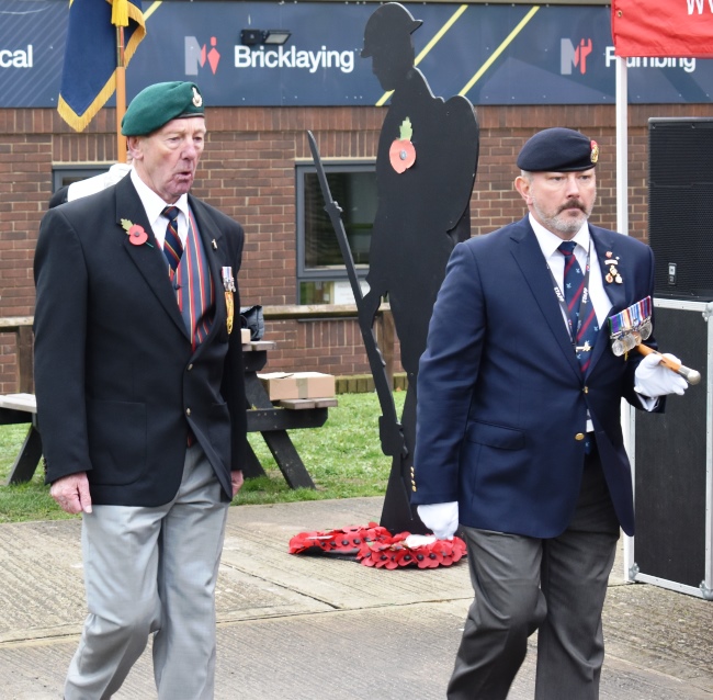 Bernie Millard from Royal British Legion and Andy Swift