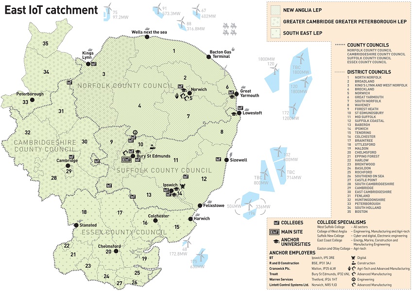 East IoT catchment colour A4