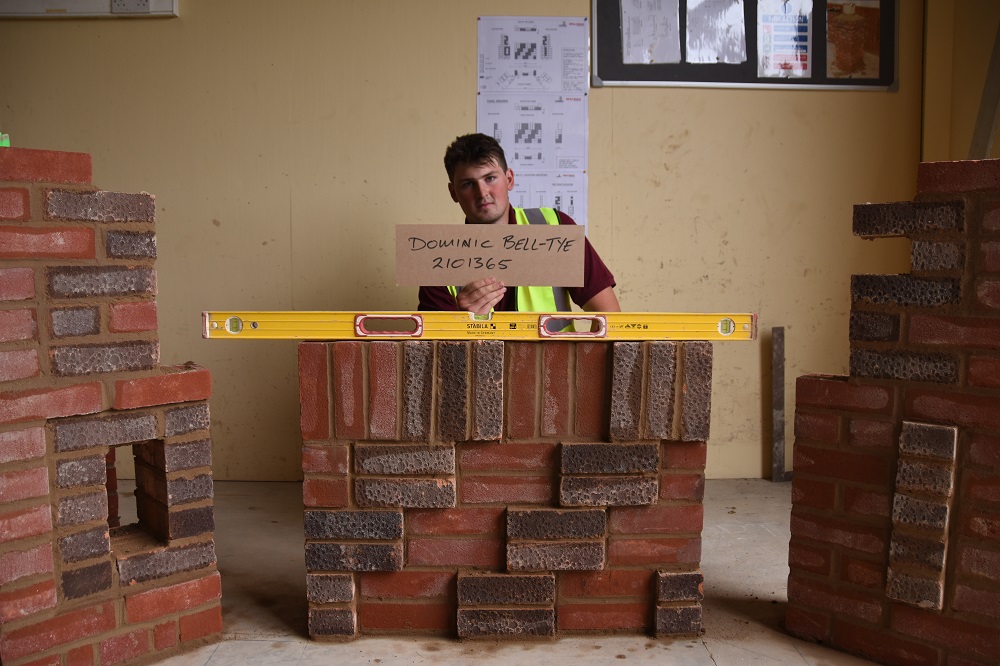 Dominic Bell Tye doing Brickwork