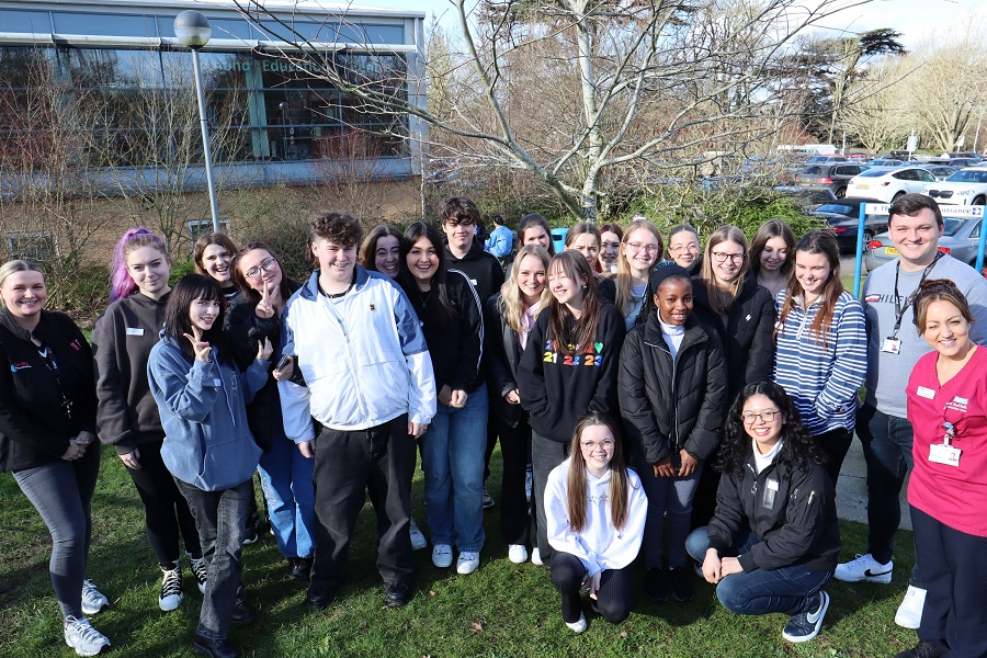 T level students at West Suffolk Hospital - February 2024