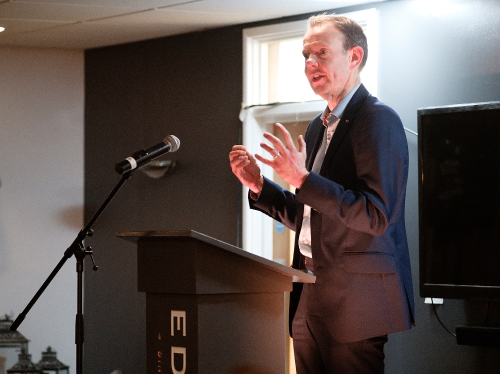 Doug Field giving a speech at Apprenticeship Award ceremony