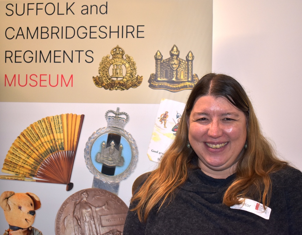 Claire Wallace from the Suffolk and Cambridgehsire Regiments