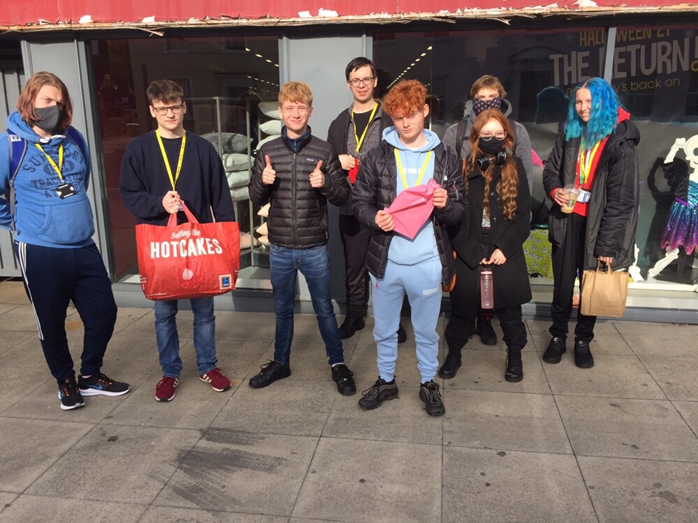 donation collection outside wilkos