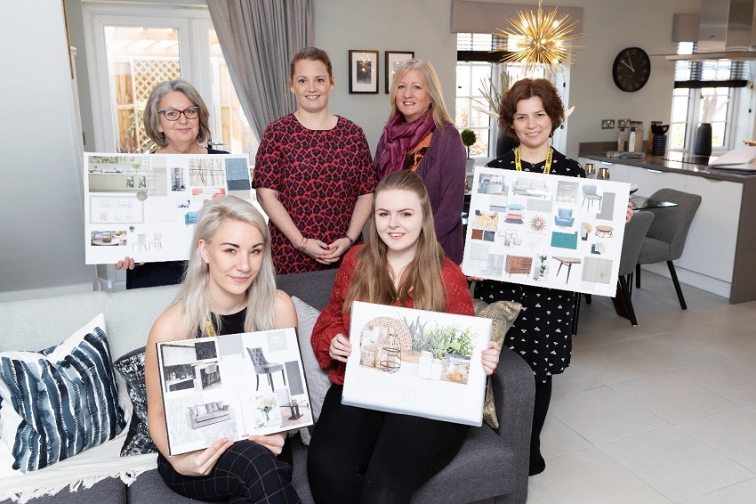 Interior Design Degree Students Present Work To Bloor Homes