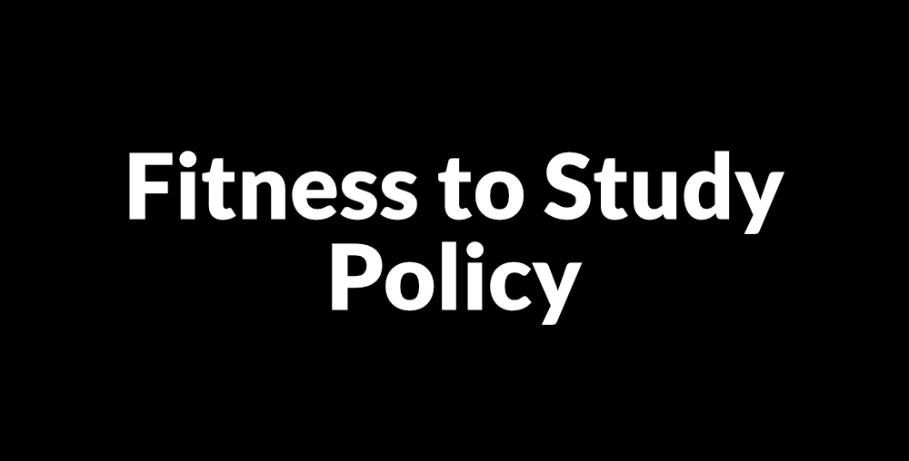 Fitness to Study Policy