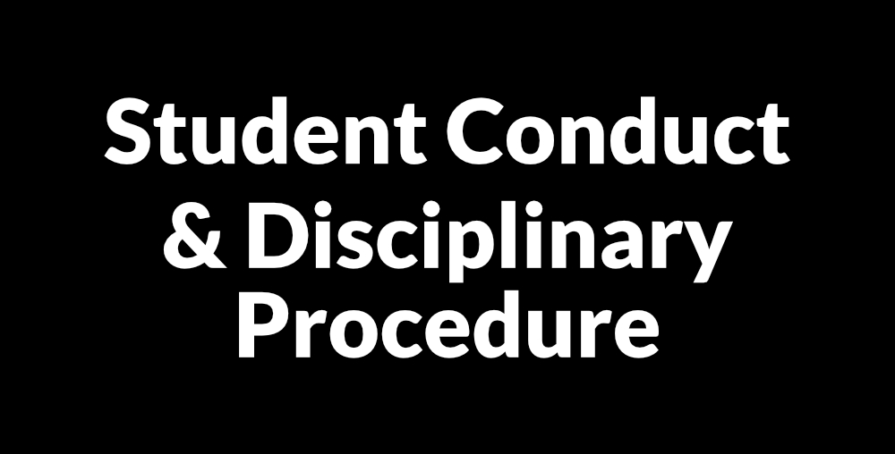 Student Conduct and Disciplinary Procedure
