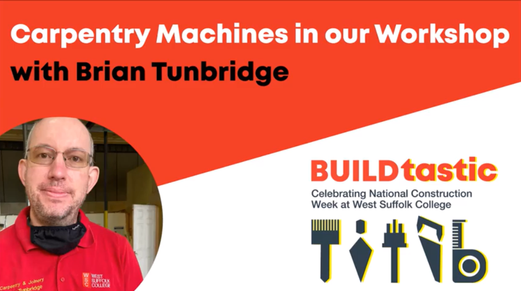 Carpentry Machine in Our Workshop with Brian Tunbridge