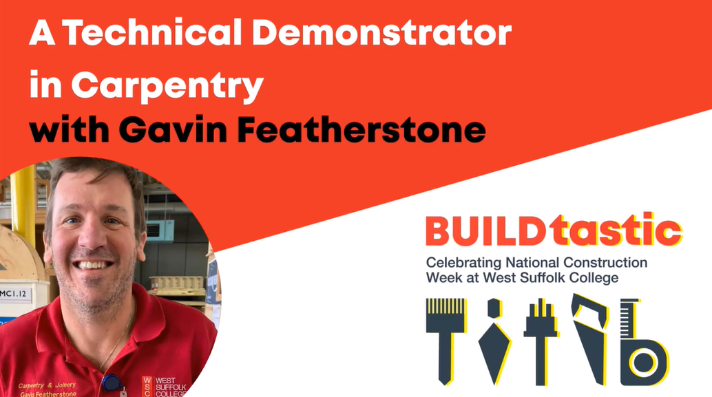A Technical Demonstrator in Carpentry with Gavin Featherstone
