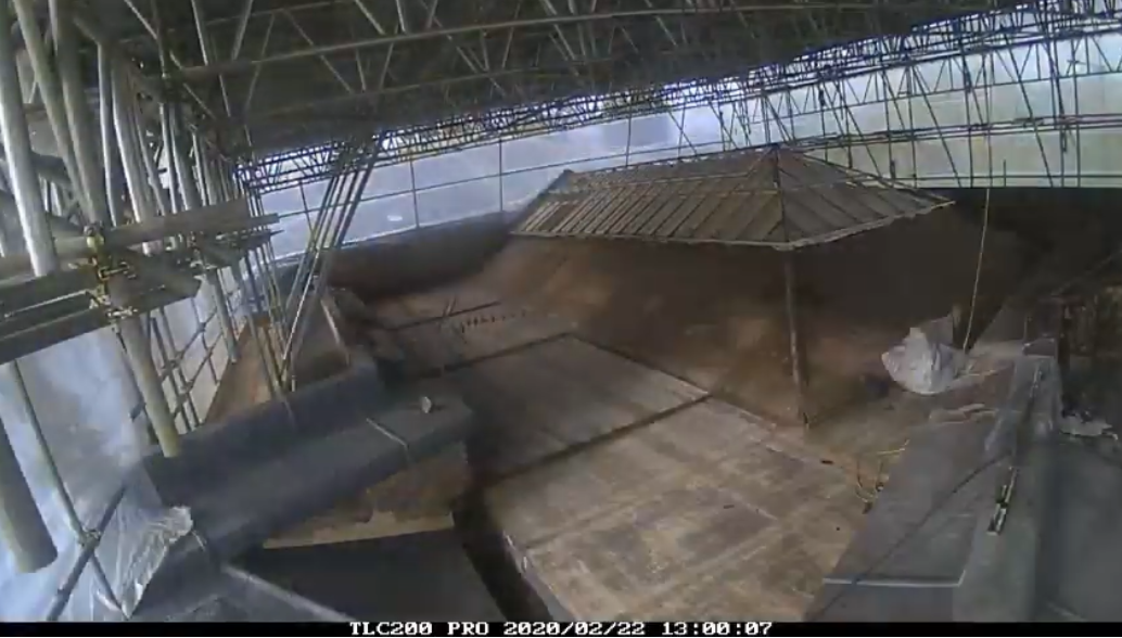 National Trust Timelapse of Squash Court Roof