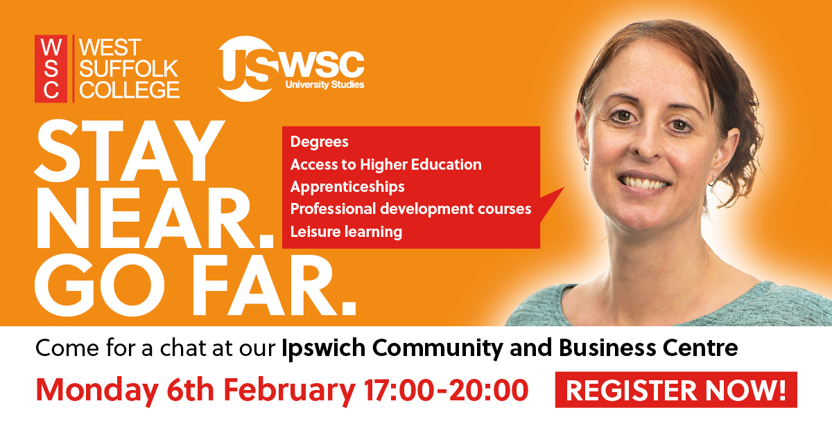 IPSWICH Information Session - Degrees, Leisure Learning, Access to Higher Education, Apprenticeships & Professional Development Courses