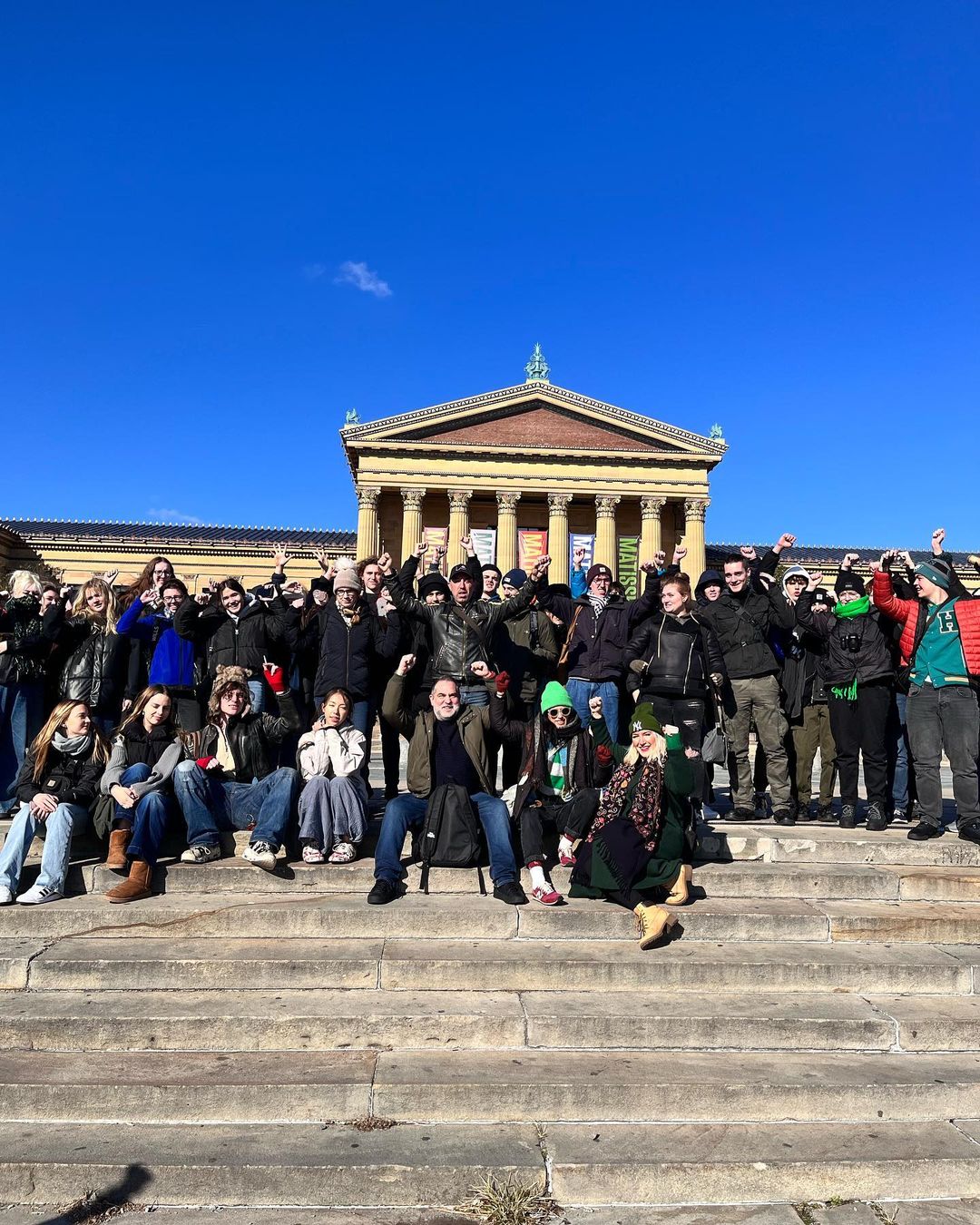 Philadelphia Rocky steps and Philadelphia Museum of Art