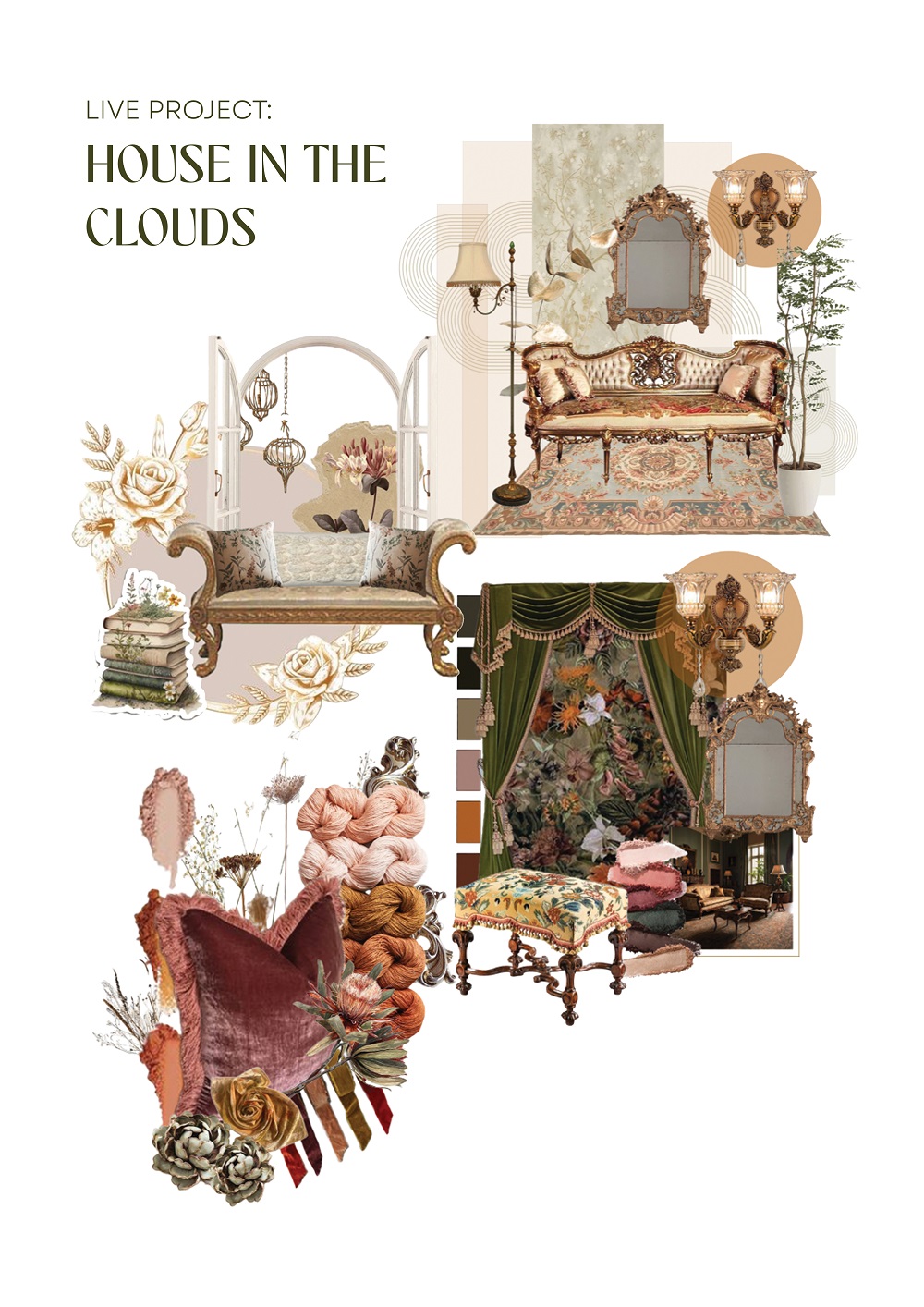 Work from the Interior Design Extended Diploma Level 3 course