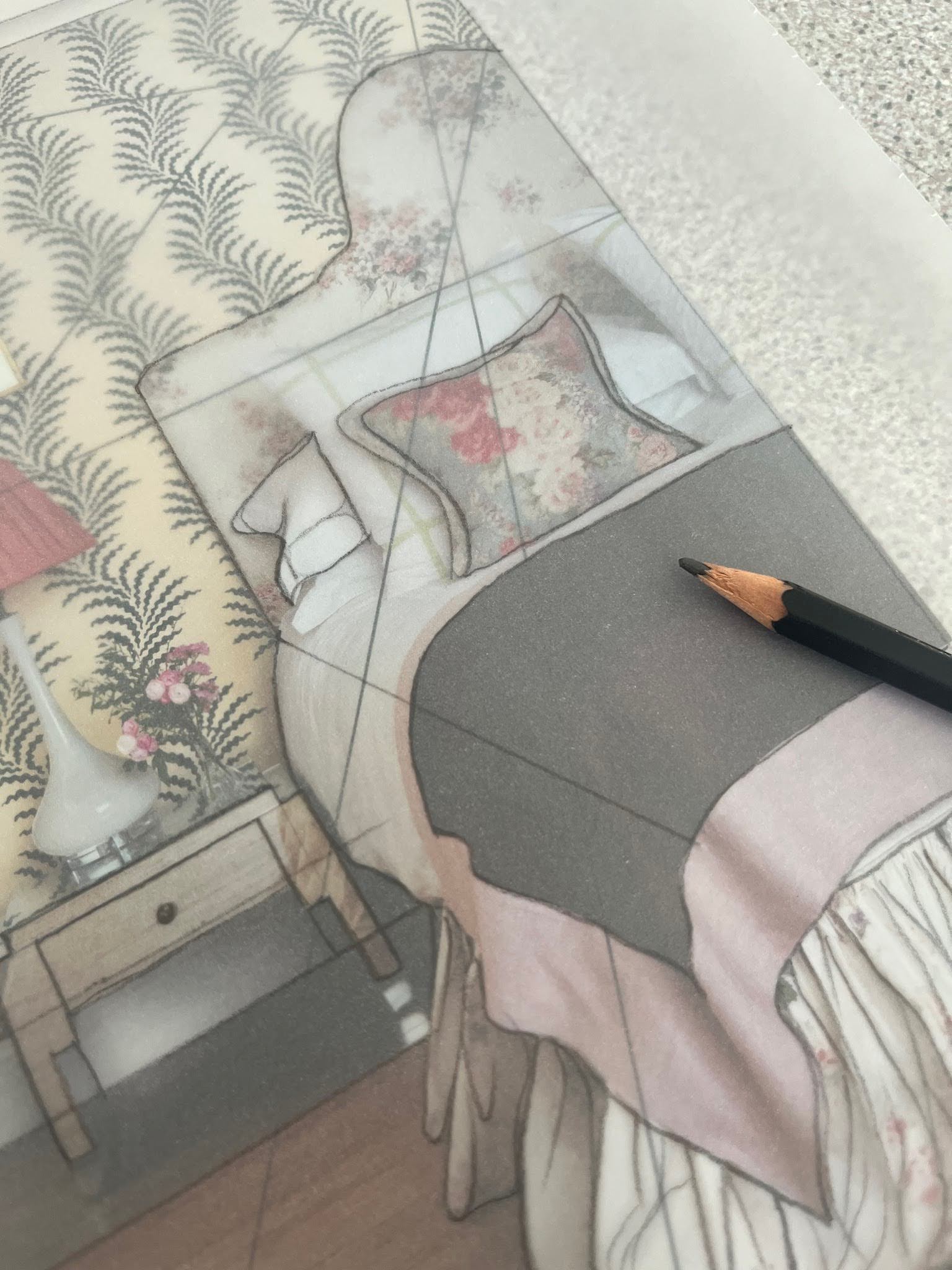 Work from the Interior Design Extended Diploma Level 3 course