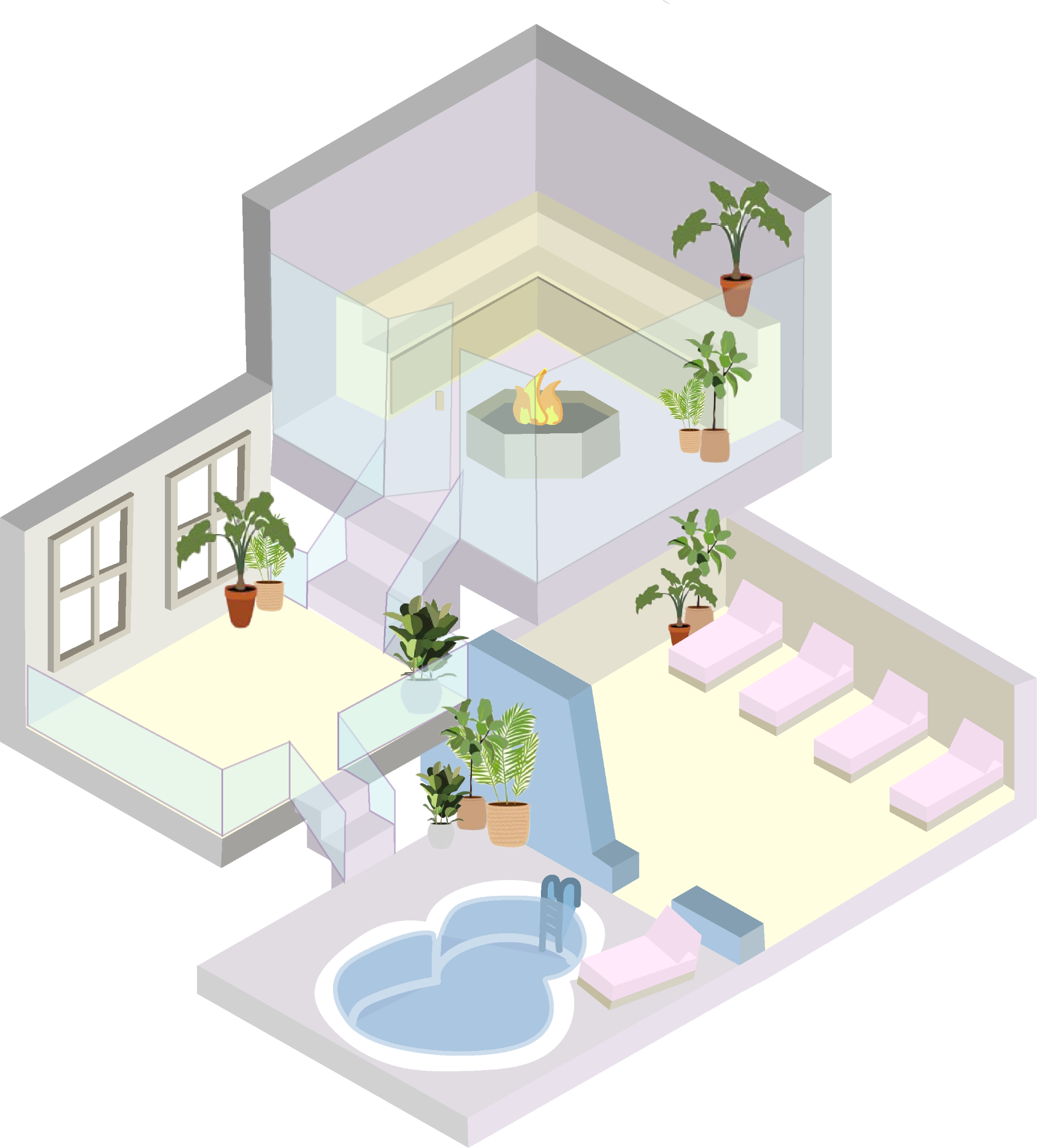 Work from the Interior Design Extended Diploma Level 3 course