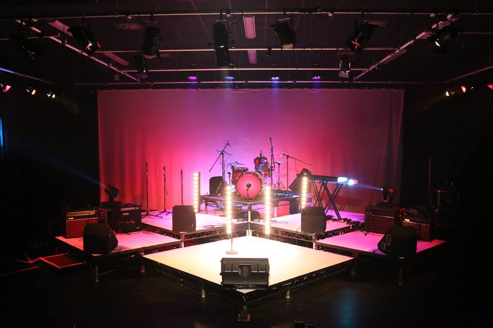 Stage setup for Girl Power show