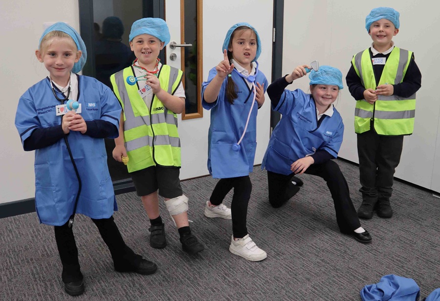 Young Students visit Haverhill for career event for kids - Skills Escalator Day