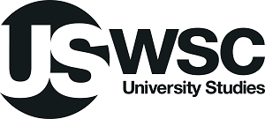 University Studies Black and White Logo