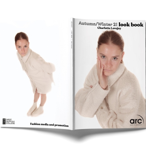 book titled "autumn/winter 21 look book, Charlotte Lovejoy"