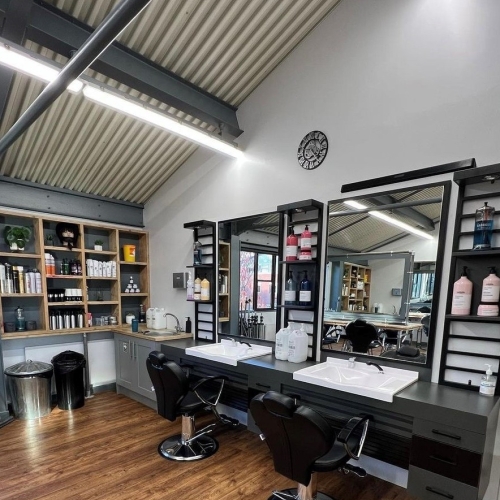 Photo of two seats in a salon